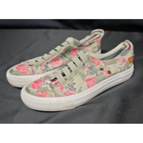 BLOWFISH Malibu Melon Women’s Pull-On Deconstructed Gray & Floral Sz 6 - Picture 1 of 6